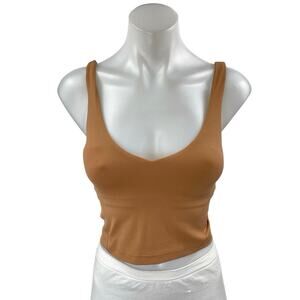 Lululemon Align Brown Sleeveless Activewear Athletic Sports Bra Crop Tank Top 2